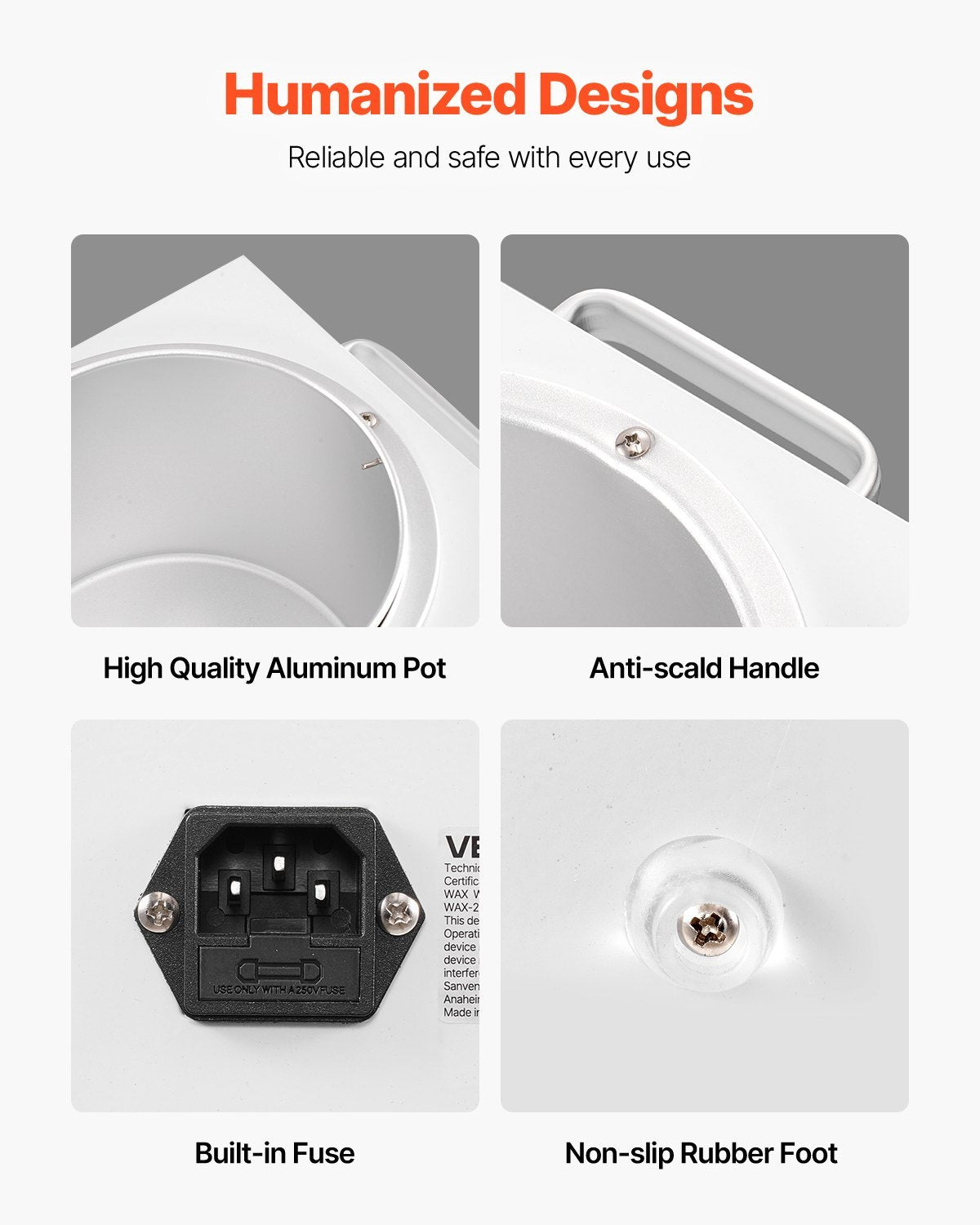 Single Wax Warmer 3000ML 300W Professional Wax Heater Pot For Hair Removal