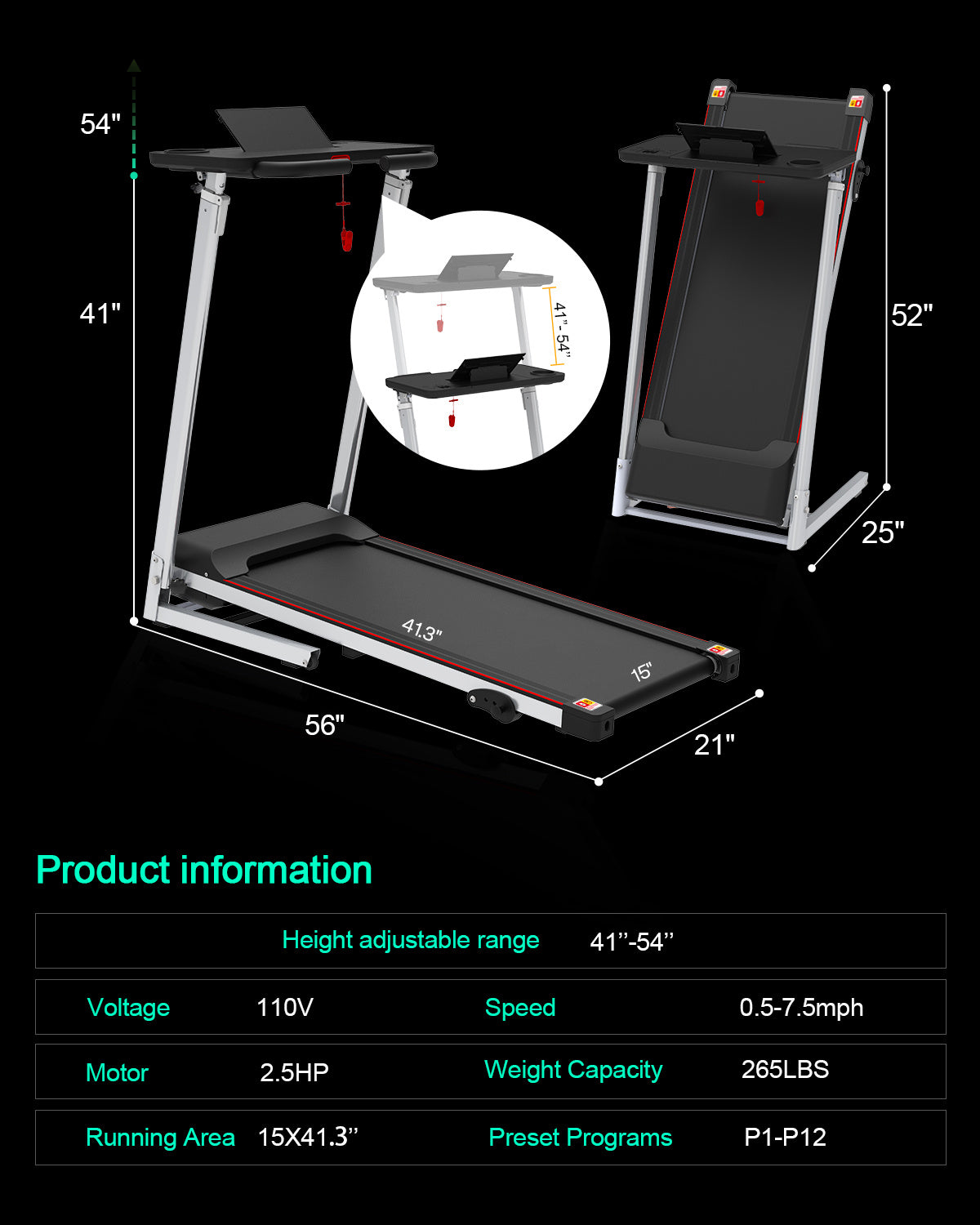 Treadmill JK1608-2B